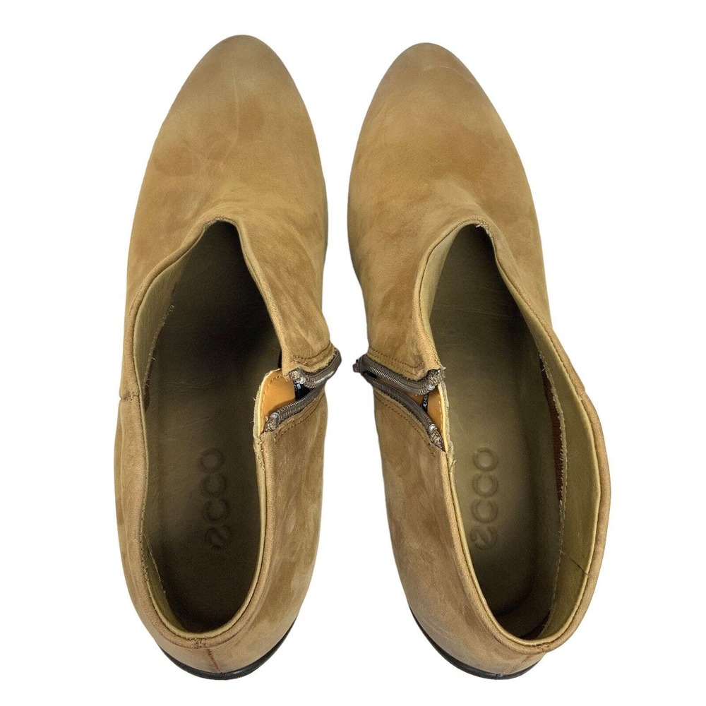 Ecco Womens Size EU 41 US 10 - 10.5 Brown Leather‎ Suede Ankle Boots Booties - Picture 9 of 12